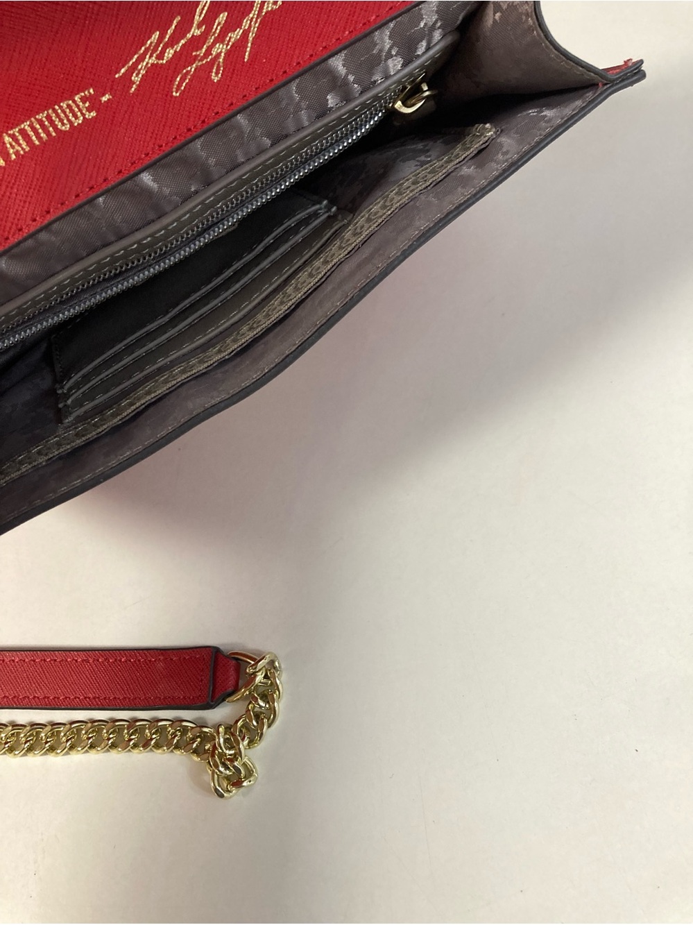Karl Lagerfeld Red Envelope Purse - Picture 9 of 11